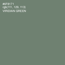 #6F8171 - Viridian Green Color Image