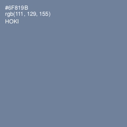 #6F819B - Hoki Color Image