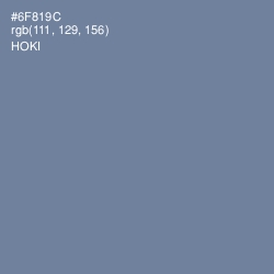 #6F819C - Hoki Color Image
