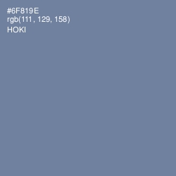 #6F819E - Hoki Color Image