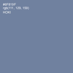 #6F819F - Hoki Color Image