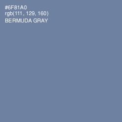 #6F81A0 - Bermuda Gray Color Image
