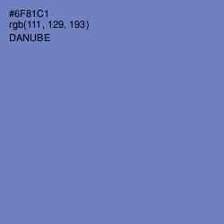 #6F81C1 - Danube Color Image