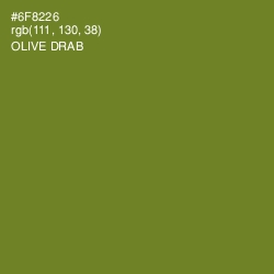 #6F8226 - Olive Drab Color Image