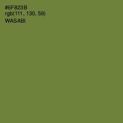 #6F823B - Wasabi Color Image