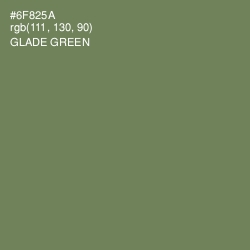 #6F825A - Glade Green Color Image