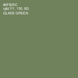 #6F825C - Glade Green Color Image