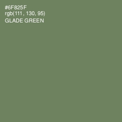 #6F825F - Glade Green Color Image