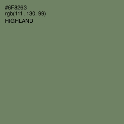 #6F8263 - Highland Color Image