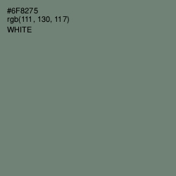 #6F8275 - Viridian Green Color Image