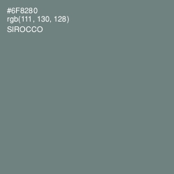 #6F8280 - Sirocco Color Image
