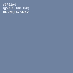 #6F82A0 - Bermuda Gray Color Image