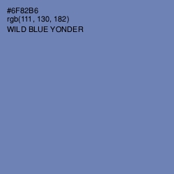 #6F82B6 - Wild Blue Yonder Color Image