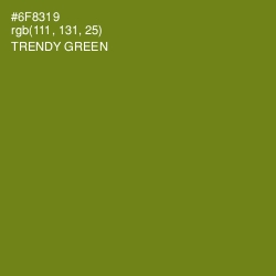 #6F8319 - Trendy Green Color Image