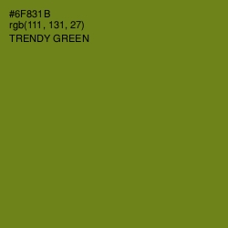 #6F831B - Trendy Green Color Image