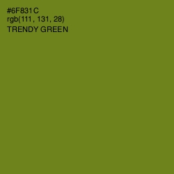 #6F831C - Trendy Green Color Image