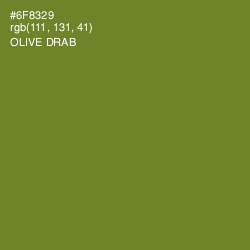 #6F8329 - Olive Drab Color Image
