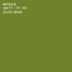 #6F832B - Olive Drab Color Image