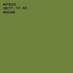 #6F833E - Wasabi Color Image