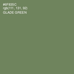 #6F835C - Glade Green Color Image