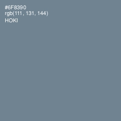 #6F8390 - Hoki Color Image