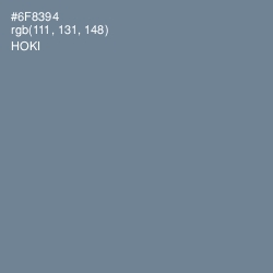 #6F8394 - Hoki Color Image