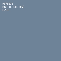 #6F8398 - Hoki Color Image