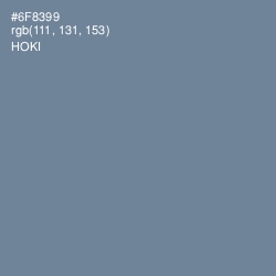 #6F8399 - Hoki Color Image