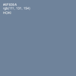 #6F839A - Hoki Color Image