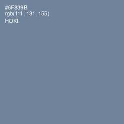 #6F839B - Hoki Color Image