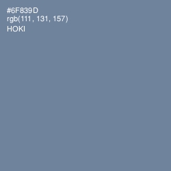 #6F839D - Hoki Color Image