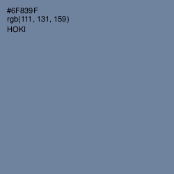 #6F839F - Hoki Color Image