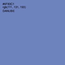 #6F83C1 - Danube Color Image