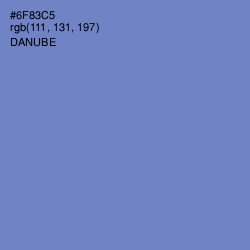 #6F83C5 - Danube Color Image