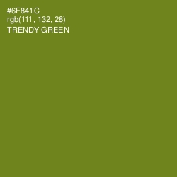 #6F841C - Trendy Green Color Image