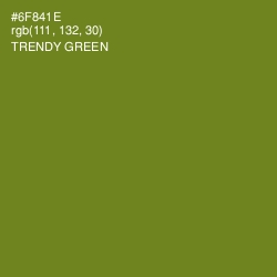 #6F841E - Trendy Green Color Image