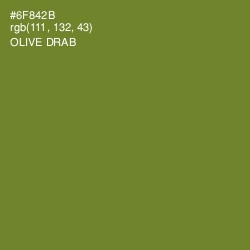 #6F842B - Olive Drab Color Image