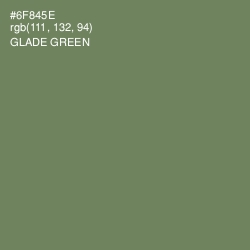 #6F845E - Glade Green Color Image