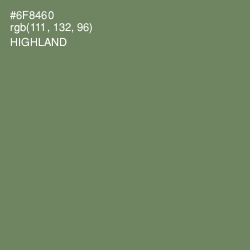 #6F8460 - Highland Color Image