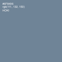 #6F8496 - Hoki Color Image