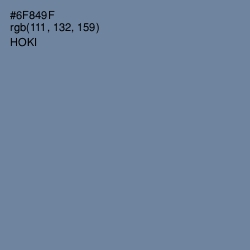 #6F849F - Hoki Color Image