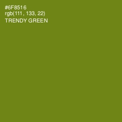 #6F8516 - Trendy Green Color Image