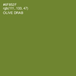 #6F852F - Olive Drab Color Image