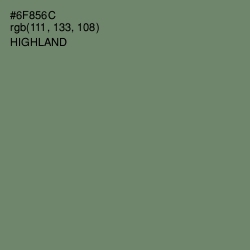 #6F856C - Highland Color Image