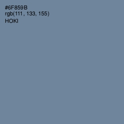 #6F859B - Hoki Color Image