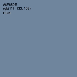 #6F859E - Hoki Color Image