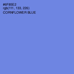 #6F85E2 - Cornflower Blue Color Image