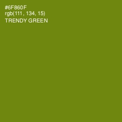 #6F860F - Trendy Green Color Image