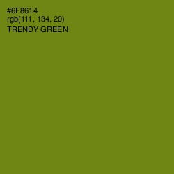 #6F8614 - Trendy Green Color Image