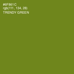 #6F861C - Trendy Green Color Image